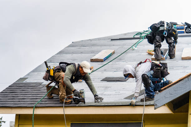 Professional Gutter Installation technician working in Tracys Landing, MD